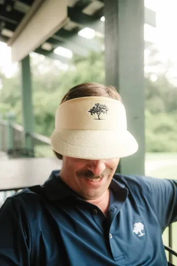 A P.G.S. visor, worn properly