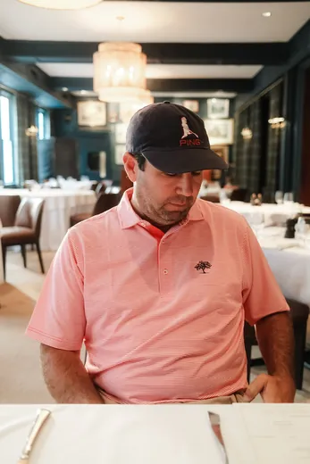 A member in the dining room