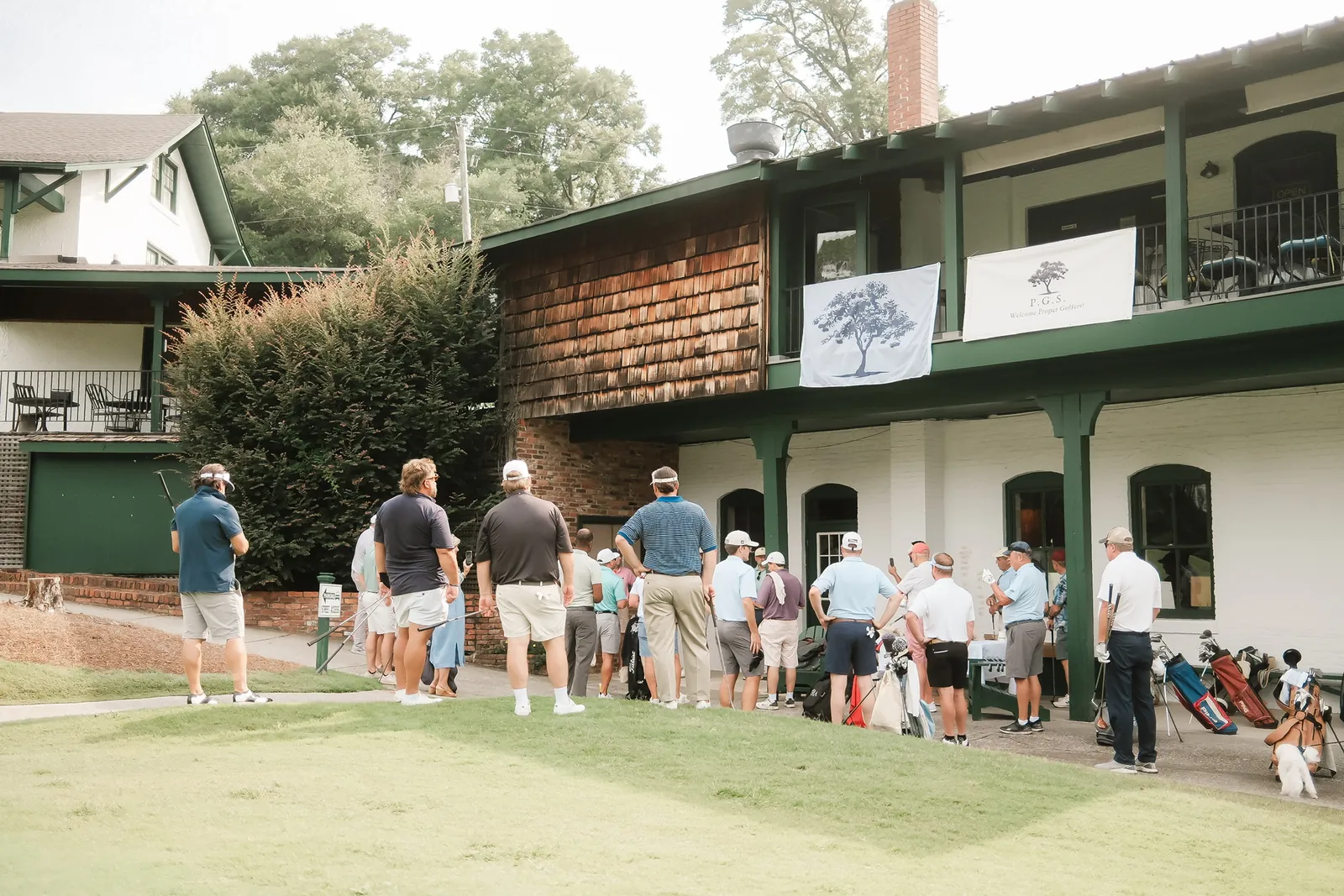 The Field Assembles at the Clubhouse