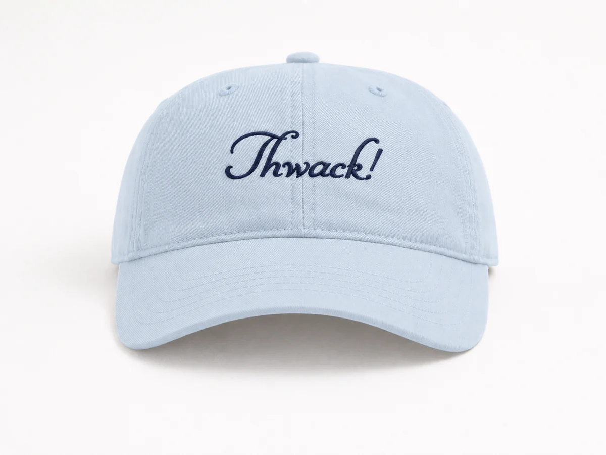The Thwack! Dad Hat in light blue