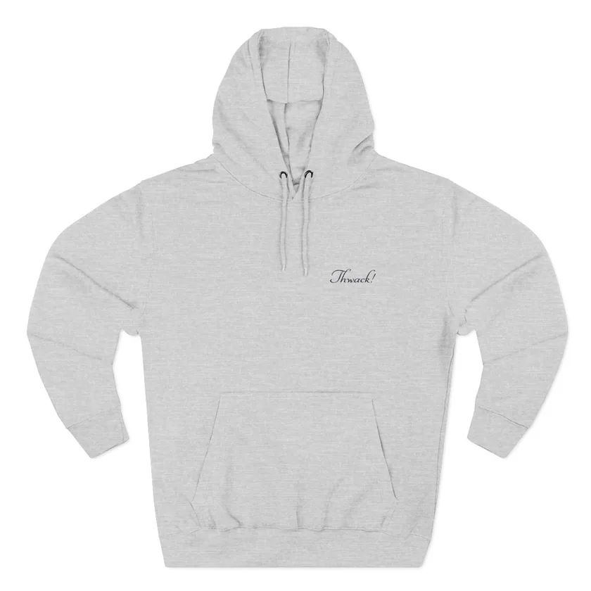 The Thwack! Hoodie in heather grey