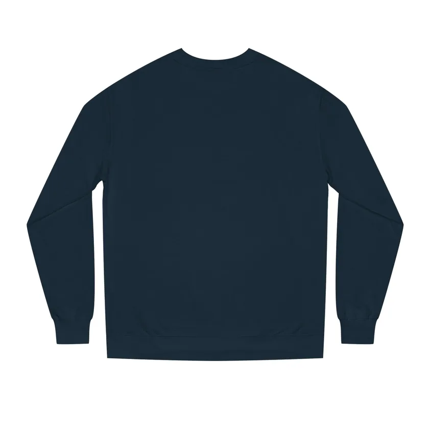 The Proper Crewneck in navy — reverse